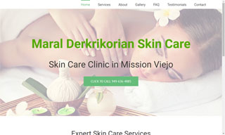 Website Design / Development & SEO Maral Skin Care